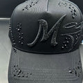 Gorro M Black Ice negro con strass negro